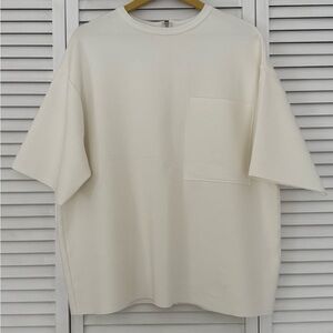Zara Cream Short Sleeve Tee